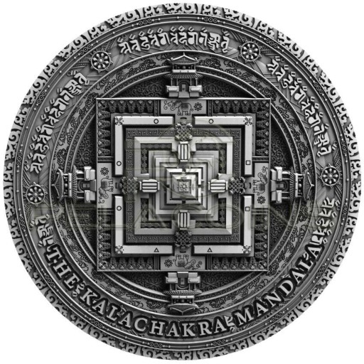 Mandala Kalaczakra "Starożytne Kalendarze" (Monety Srebrne, Monety dolarowe, Monety Świata)_771